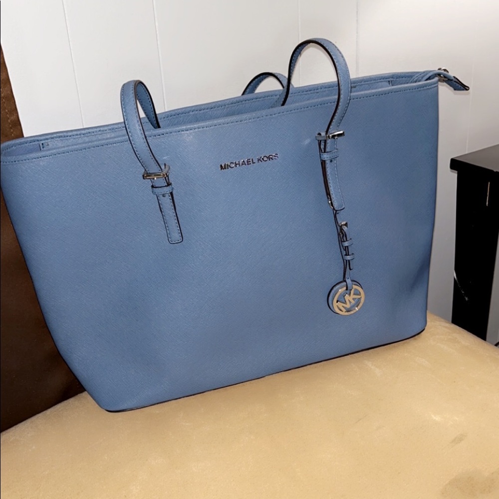 Light blue Michael Kors tote